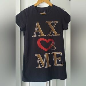 A/X Armani Exchange Women’s Black T-shirt size Large